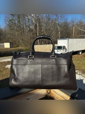 Ossington Genuine Leather Weekender, Dark Brown